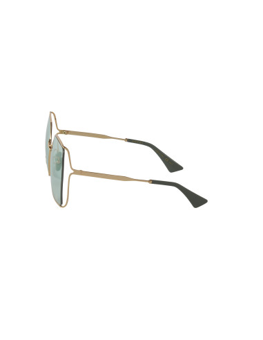 Gucci Gg0817S 003 Geometric Shape Verde Dorado