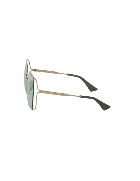 Gucci Gg0817S 003 Geometric Shape Verde Dorado