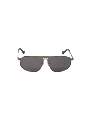 Gucci Gg0841s 002 Aviator Square Gris Plateado Original | Sunnies.uno