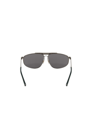 Gucci Gg0841s 002 Aviator Square Gris Plateado Original | Sunnies.uno