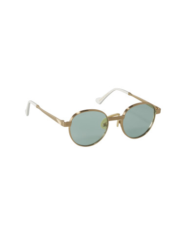 Gucci Gg0872s 002 Round Metal Dorado Verde Original | SUNNIES.UNO