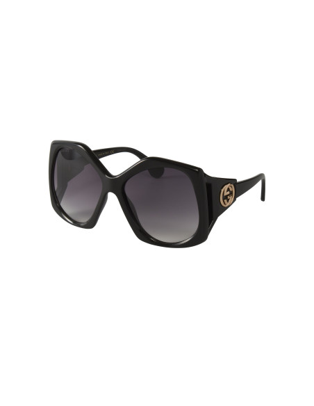 Gucci GG0875S 001 Heptagon Oversized Negro Degradado Dorado  | Sunni...