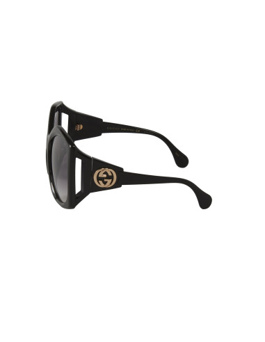 Gucci GG0875S 001 Heptagon Oversized Negro Degradado Dorado  | Sunni...