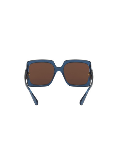 Gucci GG0876S 004 Square Oversized Azul transparente Cafe  | Sunni...