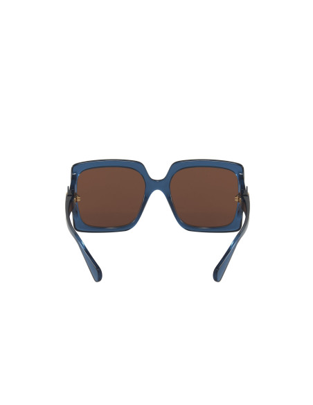 Gucci GG0876S 004 Square Oversized Azul transparente Cafe  | Sunni...