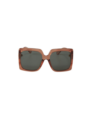 Gucci GG0876SA 004 Square Shape Oversized Verde Naranja