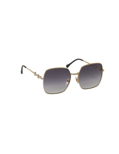 Gucci GG0879S 001 Square Shape Gris Degradado Dorado | Sunn...