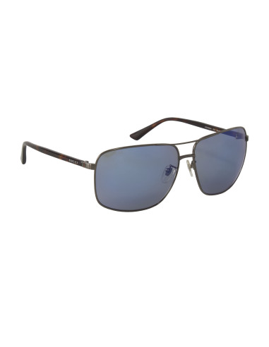 Gucci Gg0065sk 003 Aviador Azul Espejo Plateado Original | Sunnies.uno