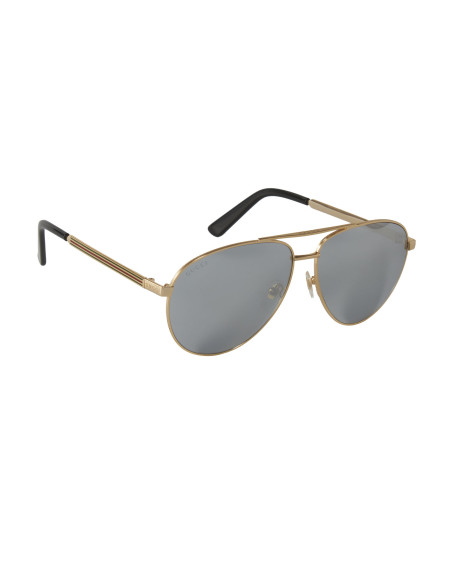 Gucci Gg0137s 002 Aviador Plata Espejo Dorado Original Gota | Sunni...