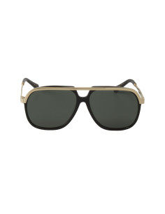 Gucci Gg0200S 001 Aviator Square Metal Negro Dorado Original 2