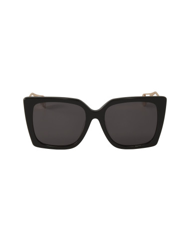 Gucci GG0435S 001 Square Shape Black Grey