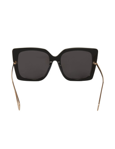 Gucci GG0435S 001 Square Shape Black Grey