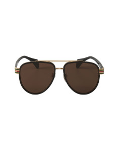 Gucci Gg0447s 003 Aviator Negro Cafe transparente Original | ... 2