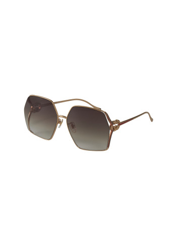Gucci GG0855SK 005 Square Shape Negro Dorado Original