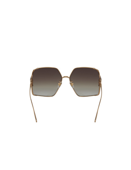 Gucci GG0855SK 005 Square Shape Negro Dorado Original