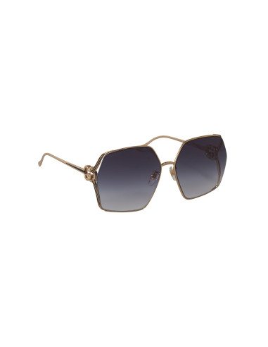 Gucci GG1322SA 001 Square Shape Gray Gradient Gold