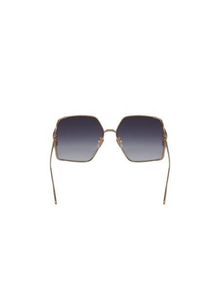 Gucci GG1322SA 001 Square Shape Gray Gradient Gold