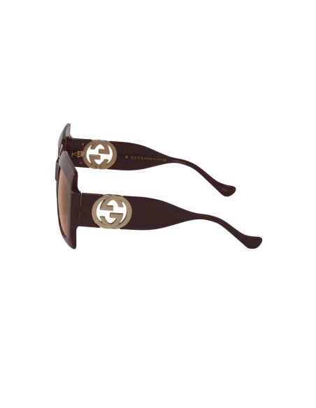Gucci GG1022S 007 Square Shape Vino Naranja