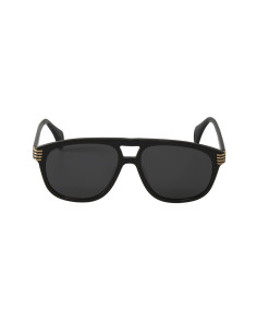 Gucci Gg0525s 001 Aviador Acetato Negro Dorado 2