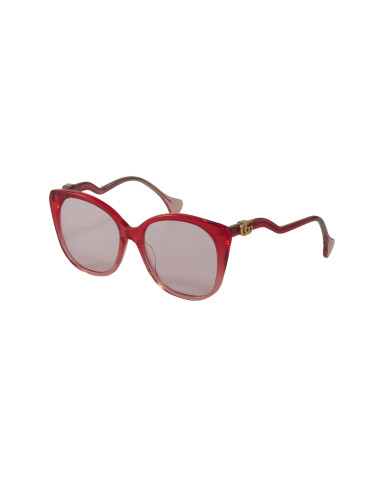 Gucci GG1010S 004 New Square Shape Pink Wine