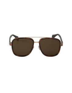 Gucci Gg0448s 005 Aviator Carey Cafe Ambar Acetato Original | Sunni... 2
