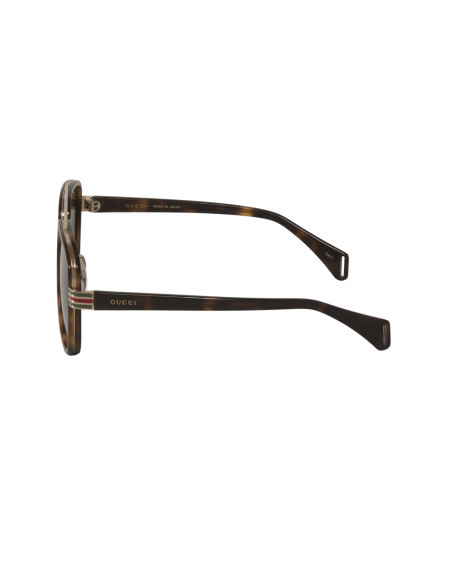 Gucci Gg0448s 005 Aviator Carey Cafe Ambar Acetato Original | Sunni...