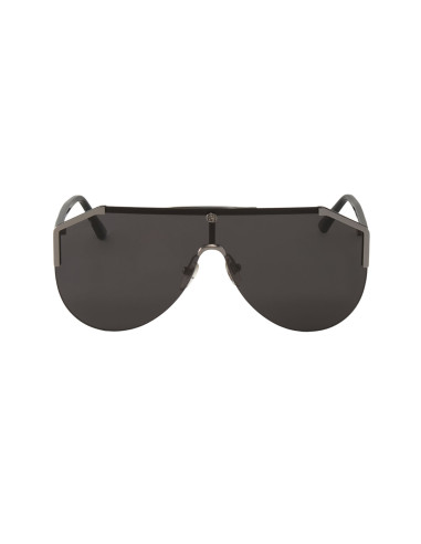 Gucci GG0584S 001 Aviator Square Negro Plateado Original | Sunnies.uno