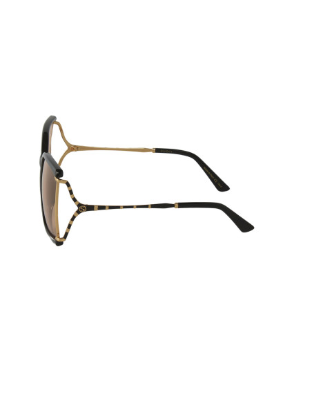 Gucci GG0592SK 002 Square Shape Naranja Transparente Negro