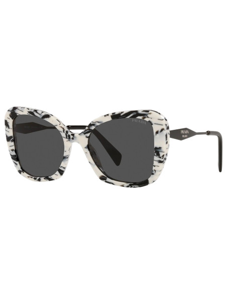 Prada SPR 03Y 02Y-5S0 Square Shape White Marble