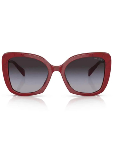Prada SPR 03Y 15D-09S Square Shape Red Marble Gradient