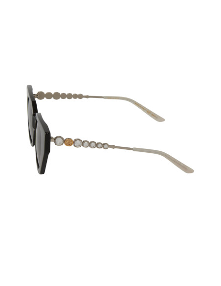 Gucci GG0641S 001 Eye Cat Jewelry Negro Dorado Original