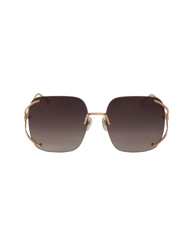 Gucci GG0646S 002 Square Shape Cafe Degradado Dorado | Sunnies.uno