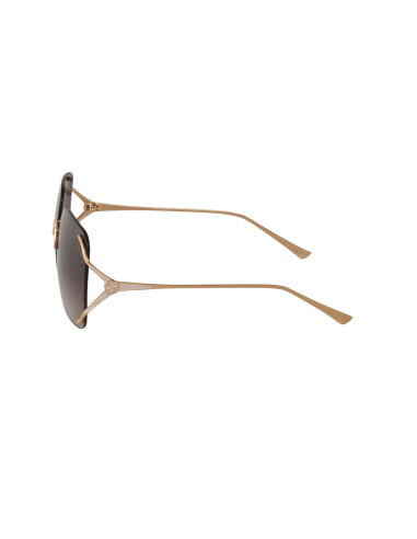 Gucci GG0646S 002 Square Shape Cafe Degradado Dorado | Sunnies.uno