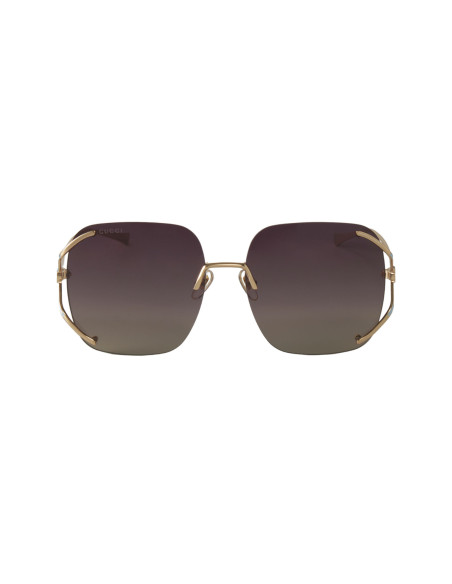 Gucci GG0646S 003 Square Shape Vino Degradado Dorado