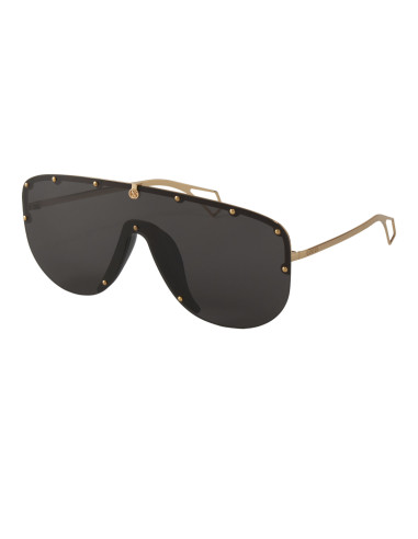 Gucci GG0667S 001 Aviator Fashion Negro Dorado Original
