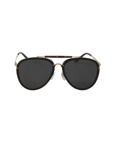 Gucci GG0672S 001 New Aviator Negro Dorado Original 2