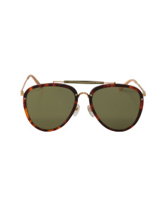 Gucci GG0672S 001 New Aviator Negro Dorado Original 2