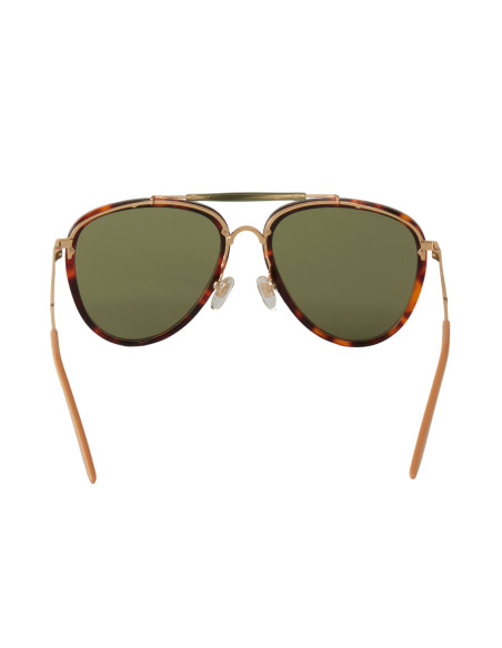 Gucci GG0672S 001 New Aviator Negro Dorado Original