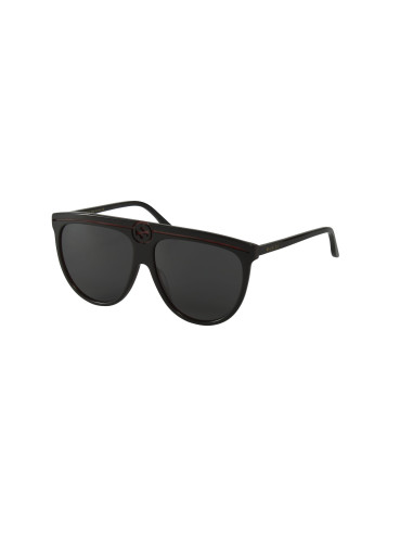 Gucci Gg0732S 001 Fashion Aviator Ivory Black Gris transparente | Sunnies.UNO