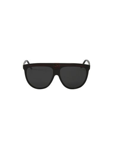 Gucci Gg0732S 001 Fashion Aviator Ivory Black Gris transparente | Sunnies.UNO