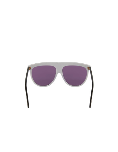 Gucci Gg0732S 004 Fashion Aviator Ivory Black Lila transparente | Sunnies.UNO