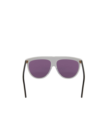 Gucci Gg0732S 004 Fashion Aviator Ivory Black Lila transparente | Sunnies.UNO