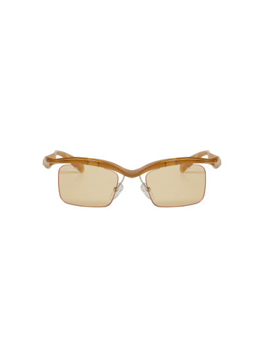 Prada SPR A15 13S-80E Morph Small Square Shape Cognac