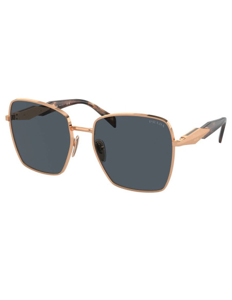 Prada SPR 64Z SVF-09T Square Shape Pink Gold Tortoise