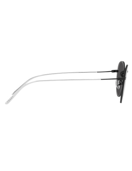 Prada SPR 53WS 04Q-5S0 Round Titanium Matte Black