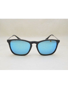 Ray Ban Rb4187 601/55 Chris Negro Mate Azul espejo | Sunnies.uno 2
