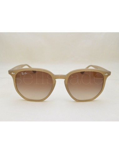 Ray Ban RB4306 6166/13 New Hexagonal Acetato Cafe Degradado | Sunni...