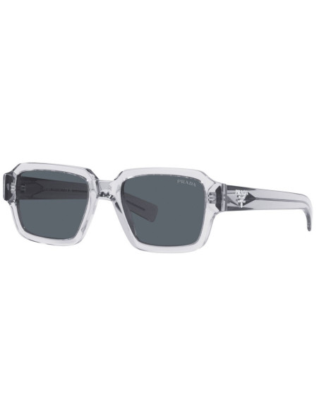 Prada SPR 02ZS U43-0A9 Square Shape Transparent Grey Blue