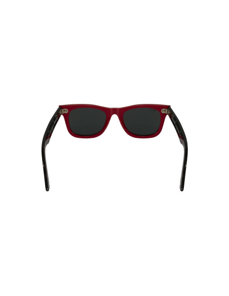 Ray Ban Rb2140 1243p2 Wayfarer Polarizado Ciruela Rojo Carey | Sunn...