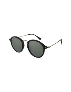Ray Ban Rb2447 901/30 Round Fleck Plata Espejo Negro | Sunnies.uno